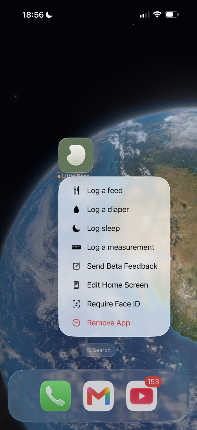 Notification action buttons and the home-screen quick actions